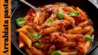 Arrabiata pasta  Italian spicy pasta  By Easyrecipes [upl. by Schinica]