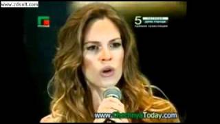 Hilary Swank Goes to Some Weird Chechen Birthday Party [upl. by Wilkie]