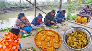 15 kg সাইজের ইলিশমাছ কেটে রান্না হলো সাথে বীজ কলার ছেছকি ilish mach recipe [upl. by Ominorej]