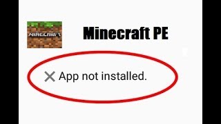 Minecraft How to fix App not install problem on android [upl. by Airalav8]