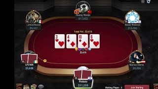 10kNL Barak Wisbrod Vs Davyjones922 Vs Huang Wenjie Vs Marius Gierse Vs Pintoto  High Stakes Poker [upl. by Ehcnalb612]