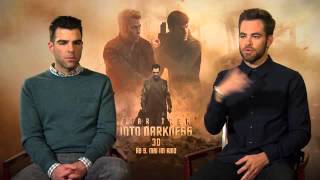 Star Trek 2 Chris Pine und Zachary Quinto im Interview [upl. by Amias]