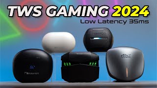 5 Rekomendasi TWS GAMING MURAH Terbaik 2024 Low Latency NO DELAY [upl. by Amle]