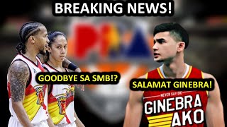 PBA UPDATES I GINEBRA MAY BAGONG ROOKIE I MAY AALIS SA SMB [upl. by Ahsimak770]