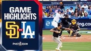 Padres vs Dodgers NLDS Game 5 Highlights 101124  MLB Highlights [upl. by Eldrida]