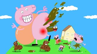 Peppas Fat Mummy Stop the game quotWho can hold back laughter the bestquot Peppa Pig Funny Animation [upl. by Gratt]