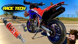 CRF300L Suspension Upgrade Race Tech G3S Custom Shock [upl. by Ayotac]