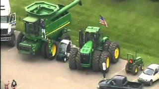 Fowlerville students ride tractors to school [upl. by Mya]