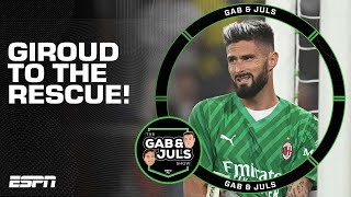 Reacting to Olivier Giroud’s goalkeeping heroics in Milan’s 10 win  ESPN FC [upl. by Loleta]