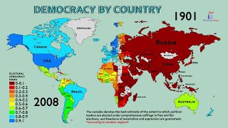 The Spread of Democracy 19002021 [upl. by Veejar652]