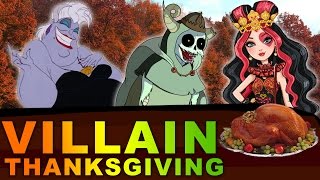 Disney Evil Villains amp Their Favorite Thanksgiving Food  Ursula Lizzie Hearts Lich amp More [upl. by Lu288]