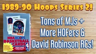 198990 NBA Hoops Basketball Series 2 Box Break Tons of MJs  More HOFers amp David Robinson Rookies [upl. by Constantia]