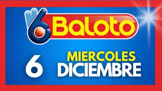 Resultados del BALOTO REVANCHA del MIERCOLES 6 de diciembre de 2023 💫✅💰 [upl. by Arema83]