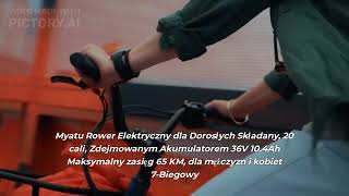 Myatu Rower Elektryczny dla Dorosłych Składany [upl. by Attehcram]