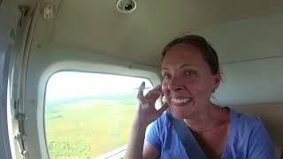 Small plane from Belize airport to Placencia [upl. by Adaynek569]