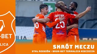 Skrót meczu Stal Rzeszów  BrukBet Termalica [upl. by Koball260]