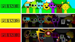 Incredibox SPRUNKI Mix  Phase 1 vs Phase 2 vs Phase 3  Whats the BEST Choice  NORMAL VS HORROR [upl. by Aurilia287]