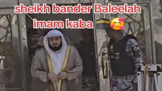 Imam Kaba Sheikh Bander Baleelah in Haram viralshort viralvide viralshorts virlvdeo viralreels [upl. by Ahsiekahs]