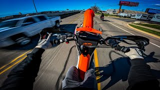 SUPERMOTO VS CITY STREETS [upl. by Anitsugua]