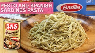 EASIEST PESTO amp SPANISH SARDINES PASTA  HUNGRY MOM COOKING [upl. by Riem]