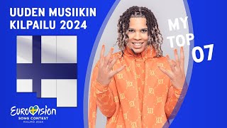 🇫🇮 Uuden Musiikin Kilpailu 2024  My Top 07  After the Show [upl. by Jaime]