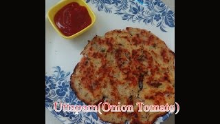 Uttapam Onion and Tomato Instant Uttapam  Instant Indian Evening Snacks Recipe in Hindi [upl. by Nilsoj]