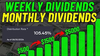 WEEKLY Dividend ETFs BETTER Than Monthly Dividends [upl. by Yrehc550]