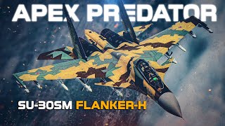 The Su30SM FlankerH Modern Thrust Vectoring Dogfight  Digital Combat Simulator  DCS [upl. by Frodin]