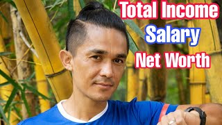 How much Sunil Chhetri Earns Per Year Salary at Bengaluru FC and Indian Football Team [upl. by Nivlem255]