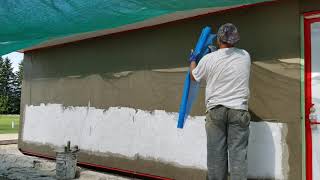 Field Mesh EIFS stucco Meshing Primus Plastering [upl. by Goldsmith351]