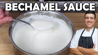 Easy Bechamel Sauce Recipe  Base for Cheese Sauce Mornay Sauce and Cream Sauce [upl. by Anitteb]