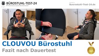 TEST CLOUVOU ergonomischer Schreibtischstuhl  🥇 Fazit nach dem LangzeitTest des Bürostuhls [upl. by Riess817]