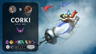 Corki Mid vs Taliyah  KR Master Patch 147 [upl. by Aicyla881]