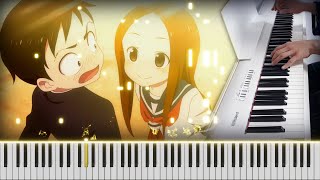 Karakai Jouzu no Takagisan Season 3 ED3  Himawari no Yakusoku ひまわりの約束 Piano cover [upl. by Vanni]