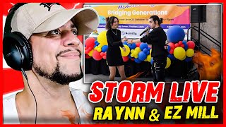 SHES A STAR IN THE MAKING Raynn amp Ez Mil  Storm Live REACTION [upl. by Audsley369]