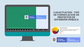 CAPACITACION  TIPS DE FORMULACION DE PROYECTOS DE INVERSIÓN PÚBLICA [upl. by Flavius]