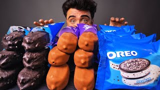 ASMR MILKA amp OREO CHOCOLATE DESSERT MUKBANG  CANDY ICE CREAM BARS REAL EATING SOUNDS SHOW [upl. by Lewanna309]