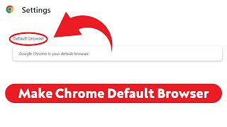 How to Make Chrome Your Default Browser [upl. by Baniez]