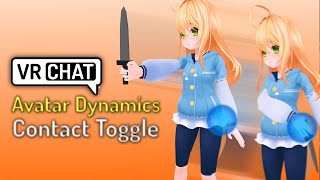 VRChat Avatar Tutorial  Contact Toggles Grabbing Objects off your Avatar [upl. by Bendicta]