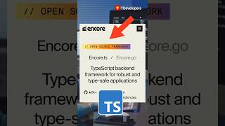 17x Faster Typescript Backend Framework⚡️  Encorets typescript webdevelopment [upl. by Aiyram]