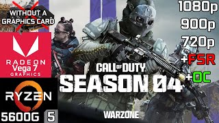 COD Warzone 20 Season 4  Ryzen 5 5600G Vega 7 amp 16GB RAM [upl. by Eneloj153]