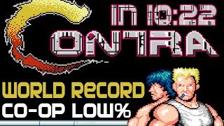 World Record Contra Low in 1022 Coop  Best speedruns of all time [upl. by Handal]