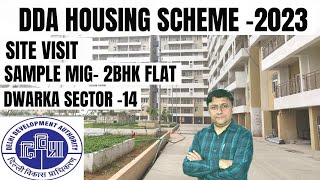 SITE VISIT amp SAMPLE 2BHK MIG FLAT SECTOR 14 DWARKA DDA HOUSING SCHEME 2023 ddahousingscheme [upl. by Burl]