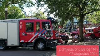 Brandweer Bergen NHVoorbereiding LichtjesavondVerlichtingsavond7 Augustus 2024 [upl. by Noiramed]