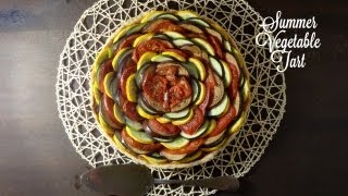 Healthy Summer Vegetable Tart Recipe [upl. by Nirrok]