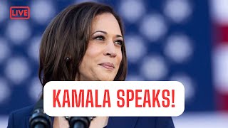 LIVE REACTION KAMALA HARRIS SPEAKS ON LOSS [upl. by Azeret]