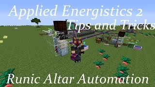 AE2 Tips and Tricks Runic Altar Automation [upl. by Thornburg]