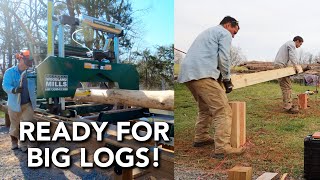 Building a Log Bunk to load our Woodland Mills HM130 Max [upl. by Vallonia827]