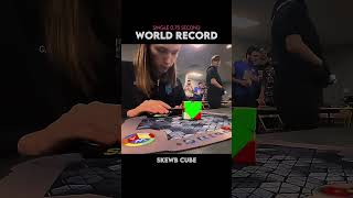 Official skewb single 075 second world record viralvideo rubikscube shorts [upl. by Hutchinson740]