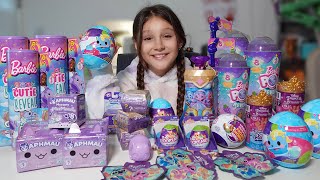 UNBOXING 100 PURPLE MYSTERY TOYS😱💜 RARE FINDS [upl. by Oirotciv773]